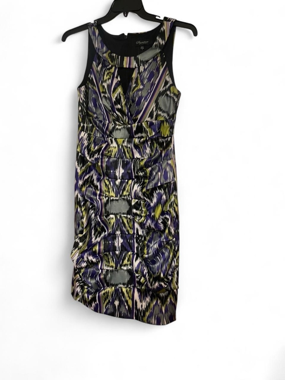 Signature Sleeveless Midi Dress in Purple, Black, Olive
